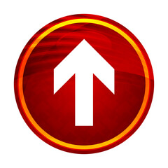 Upload arrow icon creative red round button illustration design