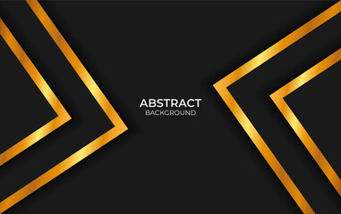 Abstract Black And Gold Background