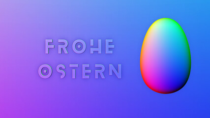 Frohe Ostern, 3d gerendert Illustration