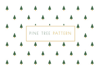 Christmas pine tree pattern vector for Happy new years Celebration festival