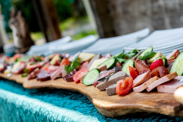 German country salad and charcuterie platter