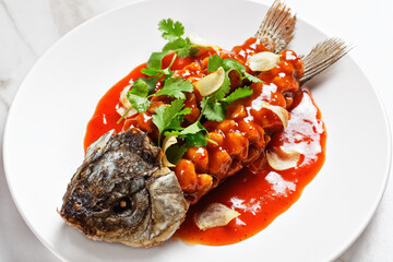 Chinese carp squirrel under sweet and sour sauce