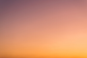 Sunset sky gradient as natural background.