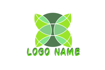 green leaf logo use simple for you company.