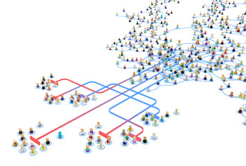 Cartoon Crowd System, Push Out Lines
