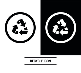 Vector image. Recycle arrows icon.