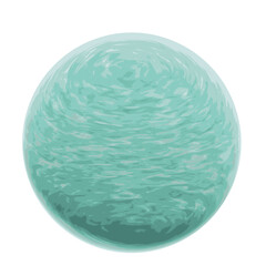 Water planet in space. 3d rendering.