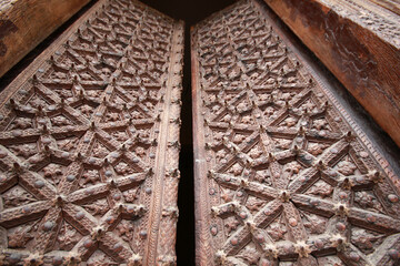 Old and ornate outside door