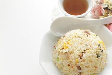 Chinese food, chicken and egg Fried fried for comfort food