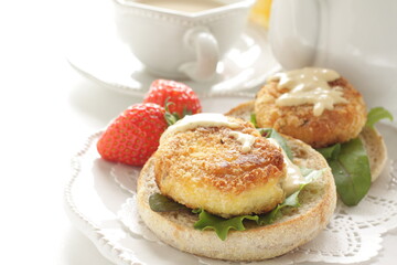 homemade tofu soybean curd refuse hamburger 