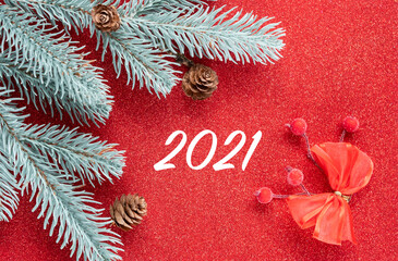 Christmas and New Year holidays background