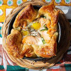 Salmon Puff Pastry Pie