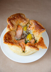 Salmon Puff Pastry Pie