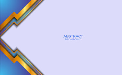Design Abstract Blue And Gold Style
