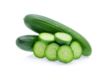 Cucumber isolated on white background