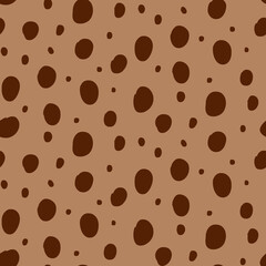 Obraz premium Abstract Random Polka Dots Repeating Vector Pattern Isolated Background