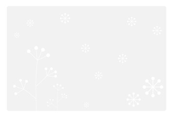 雪景色がモチーフの背景イラスト
