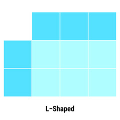 Vector illustration for L-Shape Matrix EPS10