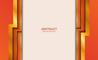 Abstract Style Gold And Orange