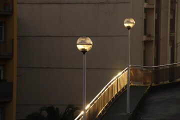 Lanterns in an urban environment
