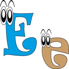 
 
illustration of funny cartoon alphabet font type character for educational.