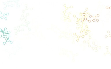 Light Multicolor vector background with forms of artificial intelligence.