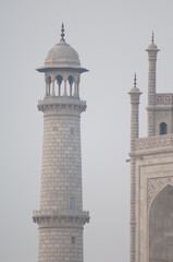 Fototapeta premium Minaret of the Taj Mahal. Agra. Uttar Pradesh. India.
