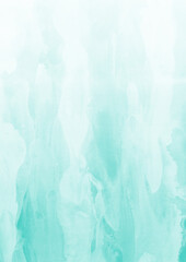 Tender ink and watercolor texture on white paper background. Gradient paint strokes and decalcomania effect. Hand-painted gouache abstract image. Mess on the canvas.