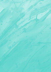 Tender ink and watercolor texture on white paper background. Gradient paint strokes and decalcomania effect. Hand-painted gouache abstract image. Mess on the canvas.