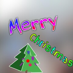 merry christmas greeting card