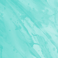 Naklejka premium Aqua ink and watercolor texture on white paper background. Gradient paint strokes and decalcomania effect. Hand-painted gouache abstract image. Mess on the canvas.