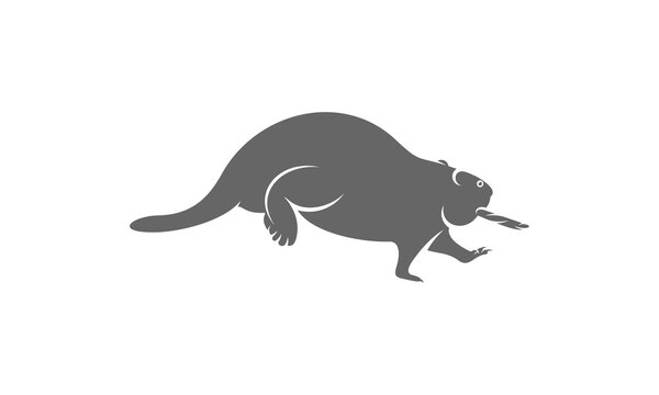 Beaver logo vector, Creative Beaver logo design concepts template, icon symbol, illustration