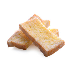 Toast isolated on white background
