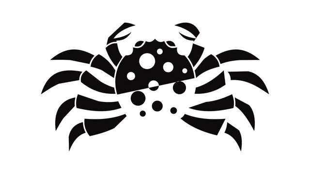 Crab sea animal icon animation of best object isolated on white background for any design