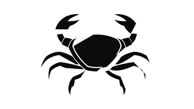 Fresh crab icon animation of best object isolated on white background for any design