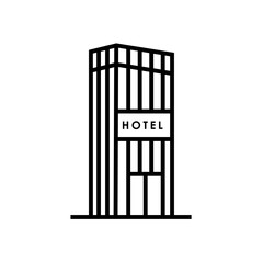hotel icon line style vector eps 10