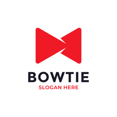 Bow Tie Logo Design Template. Business logotype. Creative tuxedo icon vector illustration.