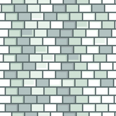 Seamless vector background with the image of stone brickwork. Seamless pattern of gray fence.