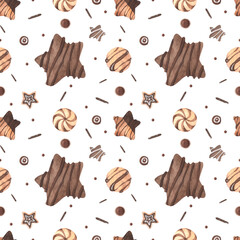seamless pattern with cookies