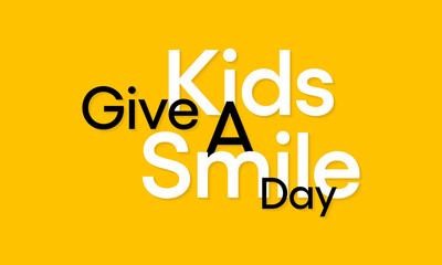 Vector illustration on the theme of Give Kids a Smile day observed each year during first Friday in September.