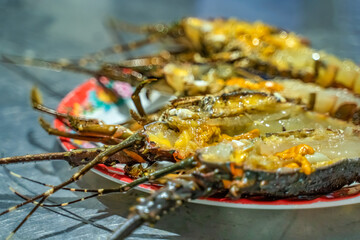 Lobster from farm on Xuan Dai bay, Phu Yen, Vietnam