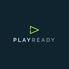 Fototapeta premium Play sign vector and logo icon
