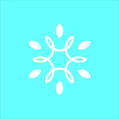 Snow Flakes logo icon and vector