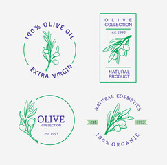 olives emblem for olive oil products