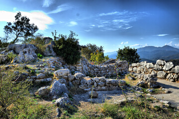 Vista de los principales monumentos de Grecia. Micenas.