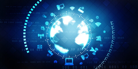 Digital Abstract technology background,2d illustration