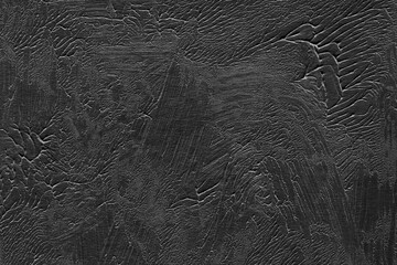 Modern contemporary acrylic background. Black and white paint texture made with a brush. Abstract...