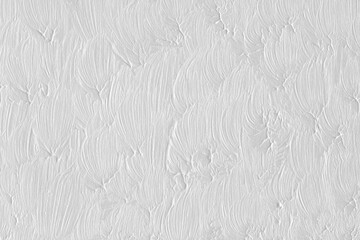 Modern contemporary acrylic background. Black and white paint texture made with a brush. Abstract painting on paper. Mess on the canvas. Clay paint.