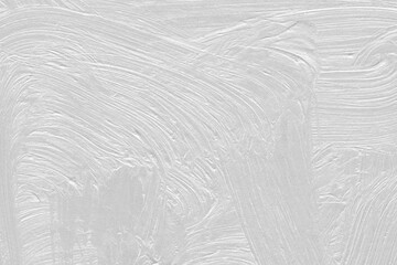 Modern contemporary acrylic background. Black and white paint texture made with a brush. Abstract...