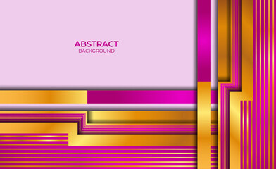 Abstract Design Gold And Purple Style